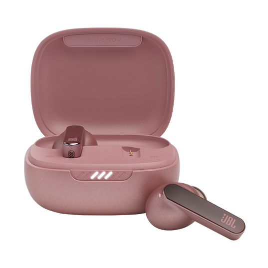 JBL Live Pro 2 TWS - Rose - True wireless Noise Cancelling earbuds - Hero